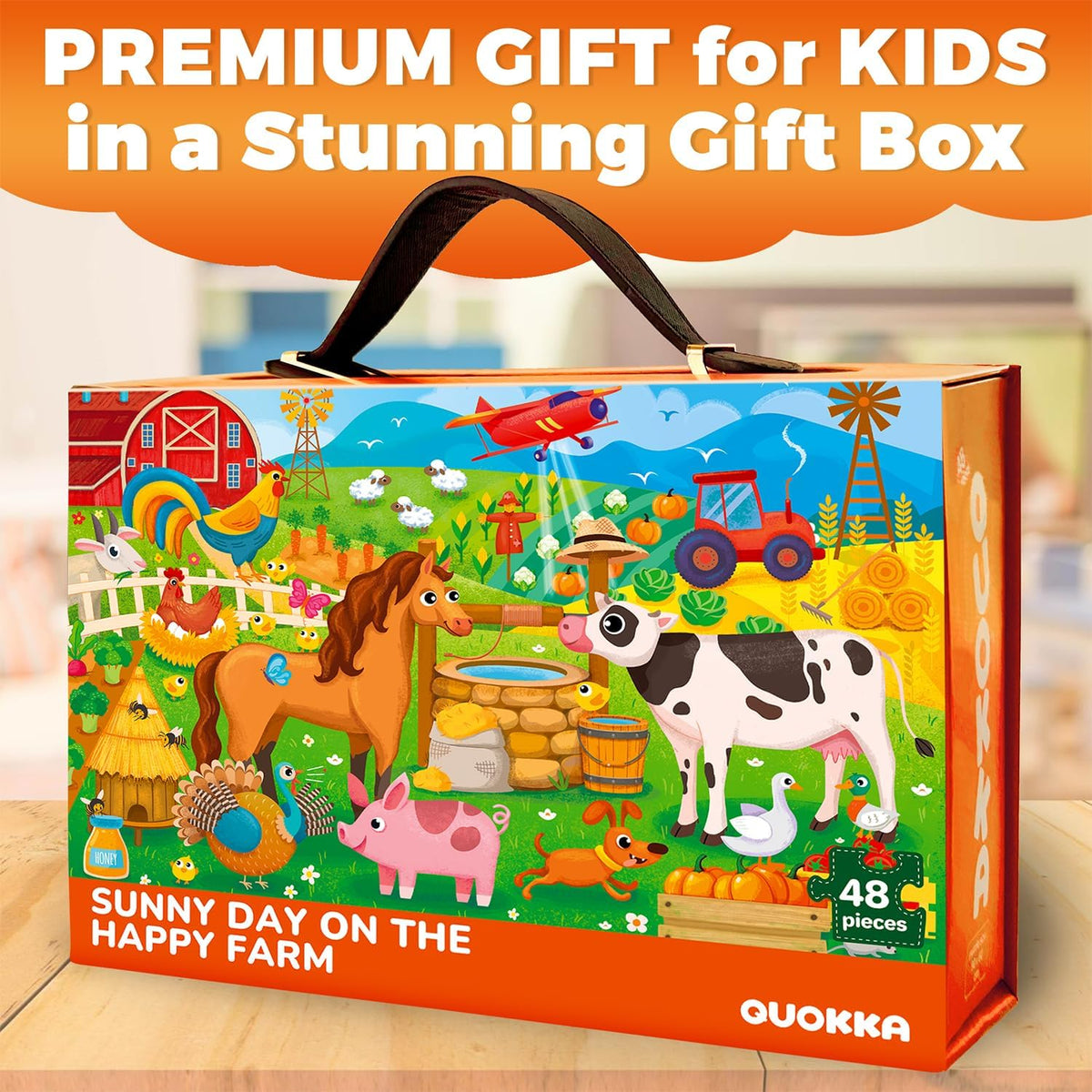 Giant Floor Puzzles for Kids Ages 4-6 - 2x3 Giant Farm - image 2