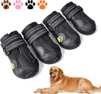 XSY&G Dog Shoes for Hot Pavement - Size 4 / Black