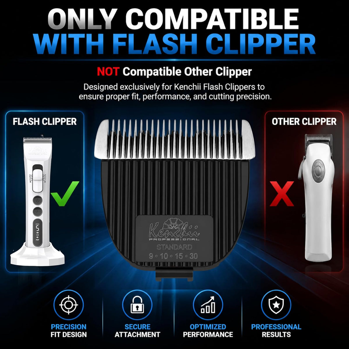 Kenchii Flash Clipper Blade Fine Detailer, Original Flash Only – Essentials for Dogs - Standard - image 2