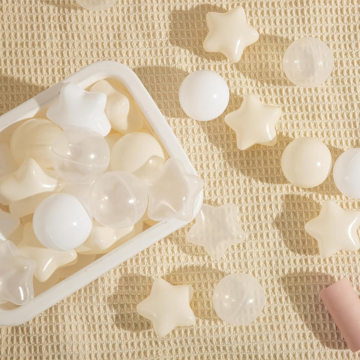 TRENDPLAY Star Ball Pit Balls for Toddlers 50 100 200 Count Star - Beige / 500 - image 3