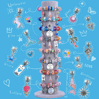 AIPRIDY 150 Pieces Charm Bracelet Making Kit - 72 Pieces Mermaid Aqua - image 2