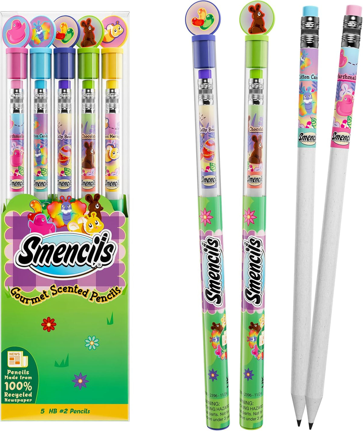 Halloween Smencils, HB #2 Gourmet Scented Pencils - Spring