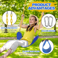 Aobote swing seat replacement 2-pack with soft EVA seats and 66-inch chains - view 13
