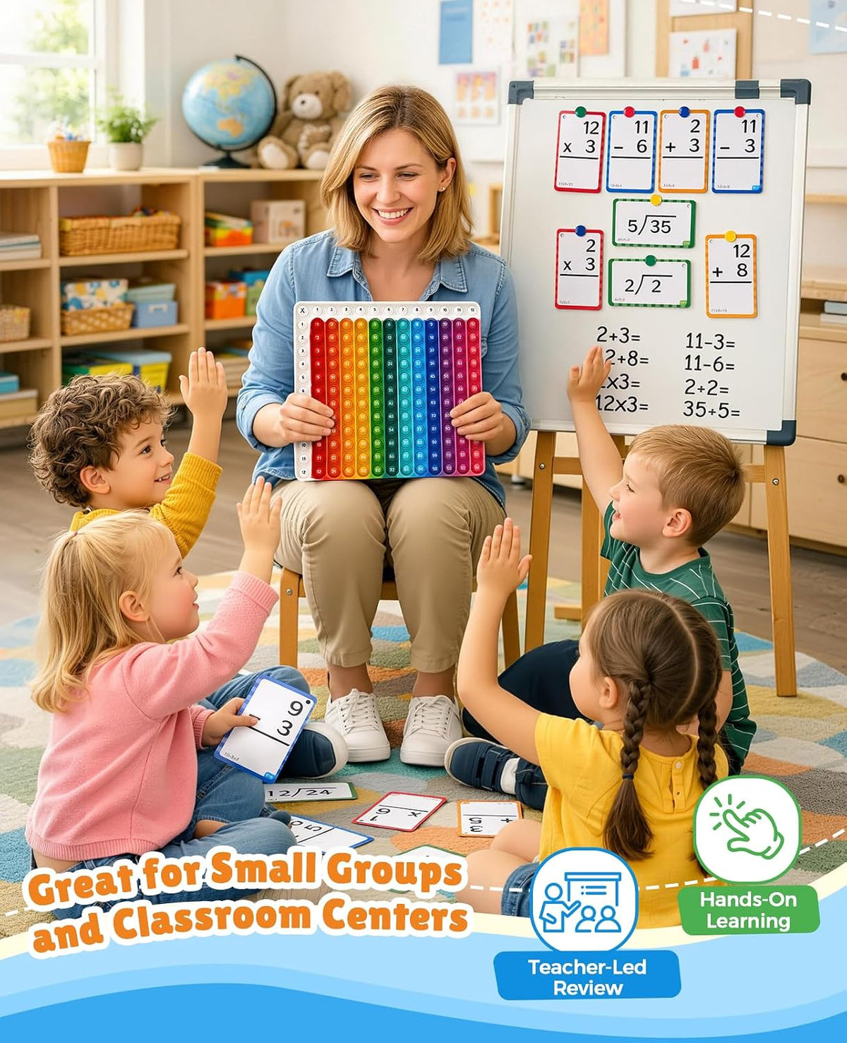 JoyCat Multiplication Flash Cards + Chart - Math Flash Cards - image 3