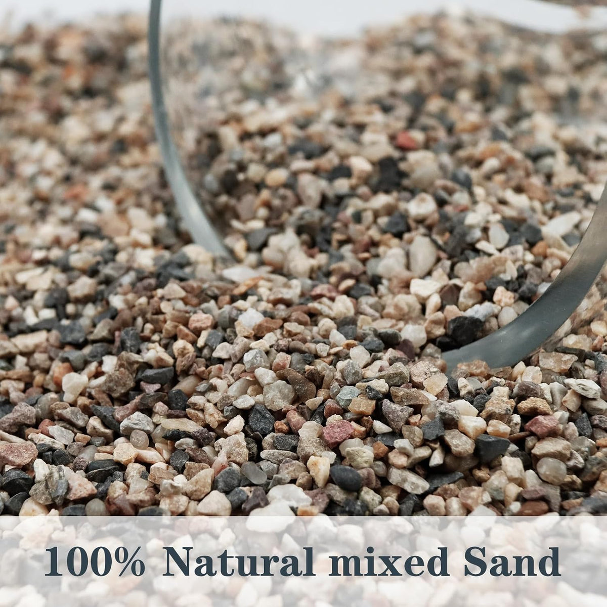 Silica Gravel, Multi-Purpose Mixed Silica Sand for Fire Pits - 11LB / Mixed Large - image 3