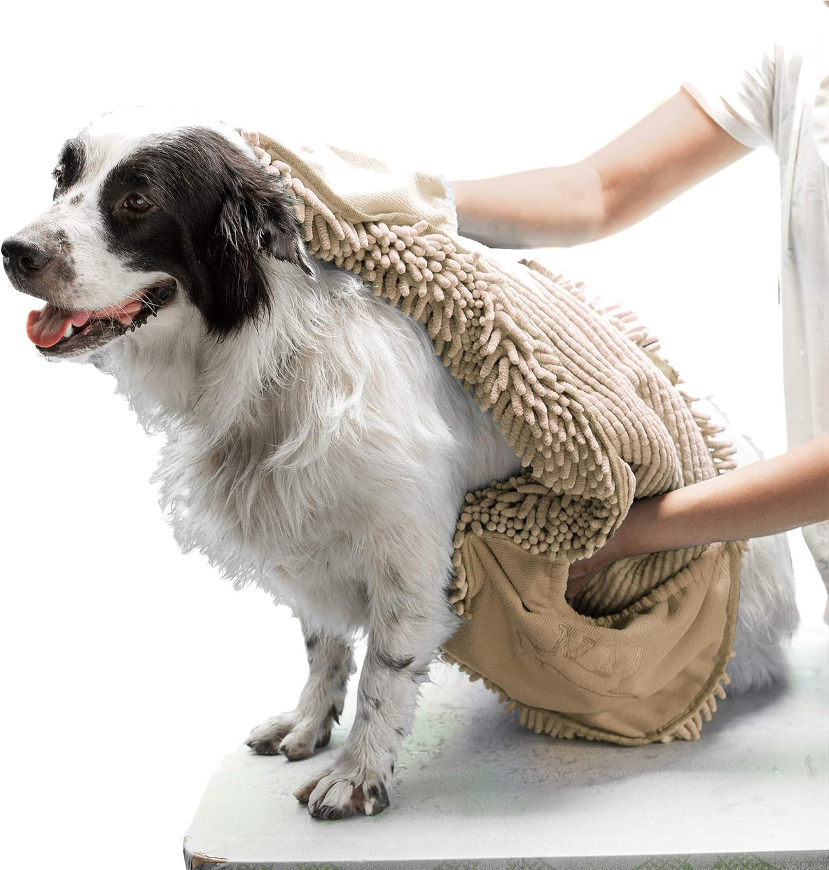 Tuff Pupper Quick Dry Towel for Dogs - Beige