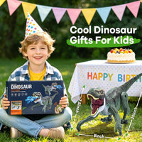 VERTOY Remote Control Dinosaur Toys for Kids - Grey T-rex - image 2