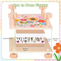 Aboofx Wooden Flower Pressing Kit - 5.8" x 5.8" 4 Layers - image 4