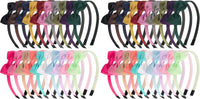 XIMA 20pcs Bows Headbands for Girls Kids Toddlers Children Hair - 1 Count (Pack of 40)