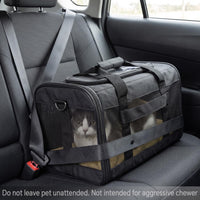 Conlun Cat Carrier Soft-Sided Pets Travel Carriers up to 15 Lbs - Pink / 17.0"L x 11.0"W x 11.0"H - image 4