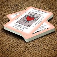 Classic tarot cards for beginners, 78-card black deck with meanings and keywords printed on each car - view 7