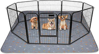 Sunheir Washable Pee Pads for Dogs 72"x72", Extra Large Reusable Puppy Pads Pet Training Pads for Dog Playpen, Waterproof Pee Pads for Puppy Playpen, Whelping Pad, Dog Playpen Indoor - Light Grey