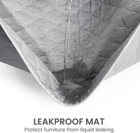 Cozy Bliss Leakproof Cooling Blanket for Large Dogs, Q-Max 0.5 - Heather Silver Grey / 30*40 - image 3