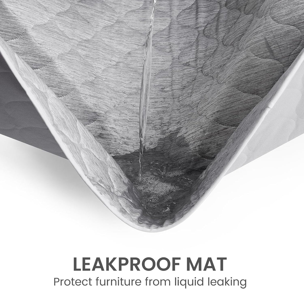 Cozy Bliss Leakproof Cooling Blanket for Large Dogs, Q-Max 0.5 - Heather Silver Grey / 30*40 - image 3