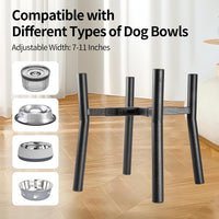 PROERR Lifted Dog Bowl Stand, Without Bowls - Large-HIGH-12IN - image 3