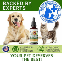 Аdrеnаl Balance for Dogs and Cats - Cushings Treatment for Pets, Аdrеnаl Support w/Ashwagandha, Licorice Root, Rhodiola Rosea – Best Cushings Treatment for Dogs - 2oz Harmony Herbal Drops