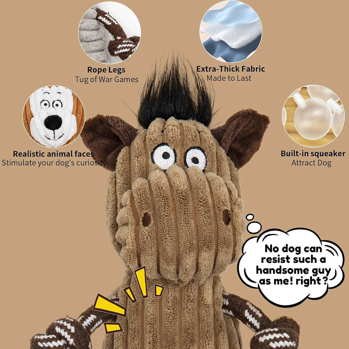 5 pack Large dog Squeaky Toys - image 2