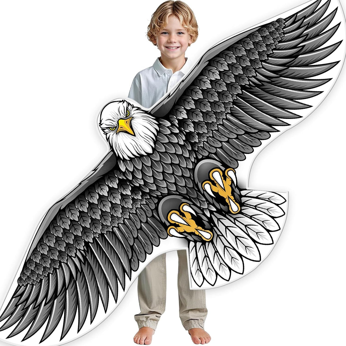 SGftre Complete Kite with Handle, Line & Accessories - 1 / Eagle-B