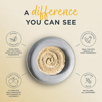 Reveal Entrées Natural Wet Cat Food Paté, Grain-Free with Added Vitamins & Minerals, Carrageenan-Free Chicken Breast Paté Recipe (24 x 2.47 oz Cans)
