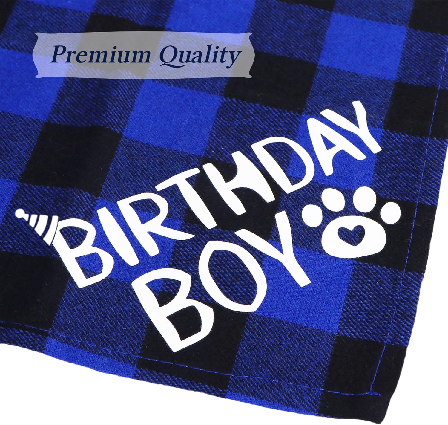 Dog Birthday Bandana – Premium Cotton Birthday Boy Bandana for Dogs - BIG FRENCHIES