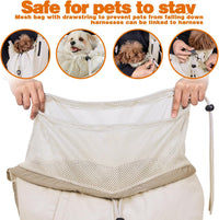 Dog Carrier Sling, Dog Carriers for Small Dogs Up to 20lbs - Beige - image 2