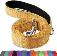 Joytale Reflective Dog Leash for Medium & Large Dogs - 4 ft Narrow / Khaki