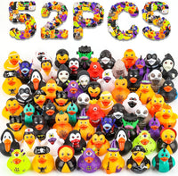 DMSKY 52 Pcs Halloween Rubber Ducks in Bulk, Assorted Styles – Fun for Kids & Family - Pack of 52