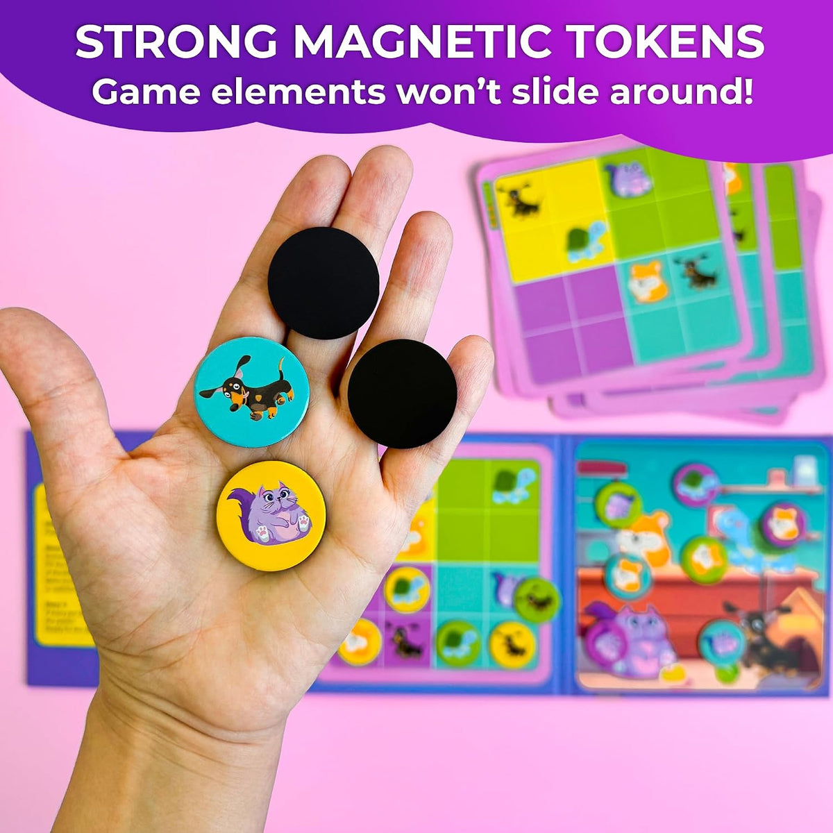 Magnetic Puzzles for Toddlers 3-5 - 12. 20 Pcs Animals Magnetic Puzzles - image 4
