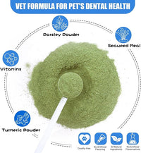 Dog Teeth Cleaning Powder, Dog Dental Powder and Breath Freshener, Plaque Off Pet Tooth Cleaning lab co, Bad Breath & Tartar Remover for Dogs, Natural Herbal Blend - All Breeds & Sizes
