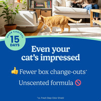 Fresh Step Advanced Simply Unscented Multi Cat Clumping Cat Litter - Advanced Outstretch - Simply Unscented / 32 lb - image 3