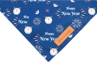 Halloween Dog Bandanas 2 Pack - Happy New Year / X-Large - image 4