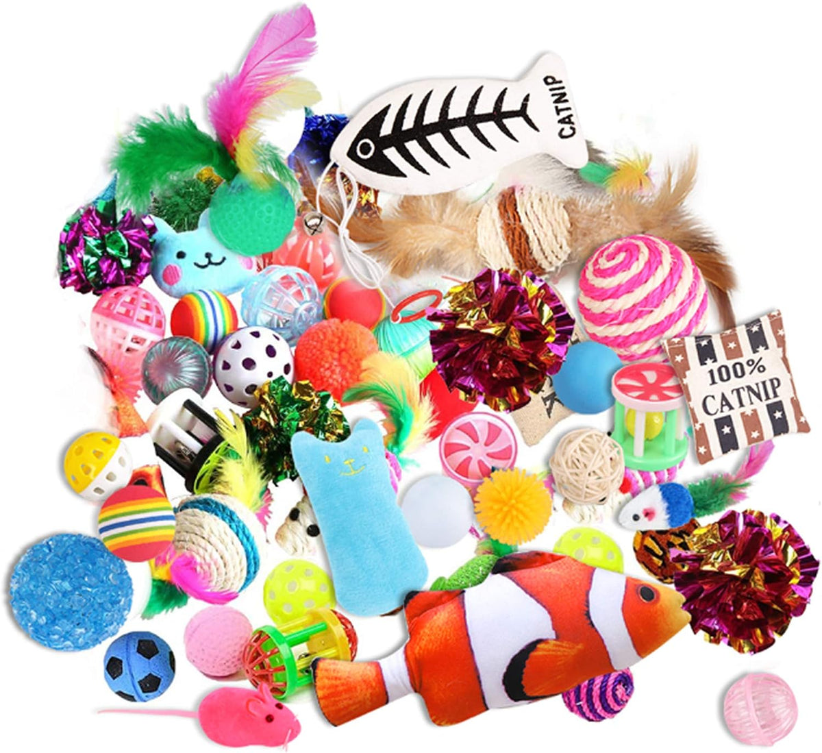 Cat Toys Variety Pack for Kitty 20 Pieces
