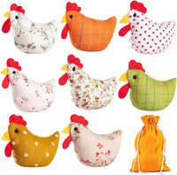 ZEBNYYA 8 chicken bean bags for kids in assorted colors with carry bag
