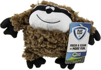 goDog Checkers Elephant Tough Plush Toy with Chew Guard Technology - PlayClean - Sloth (Brown) / Small - image 4