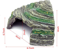 Extra Large Resin Reptile Hideouts Cave Habitat Decor – Essentials for Reptiles And Amphibians - D- Medium - image 2