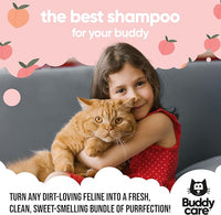 Peach Cat Shampoo - Deep Cleansing Shampoo for Cats - Fruity Scented - with Aloe Vera and B5 (16.90oz)