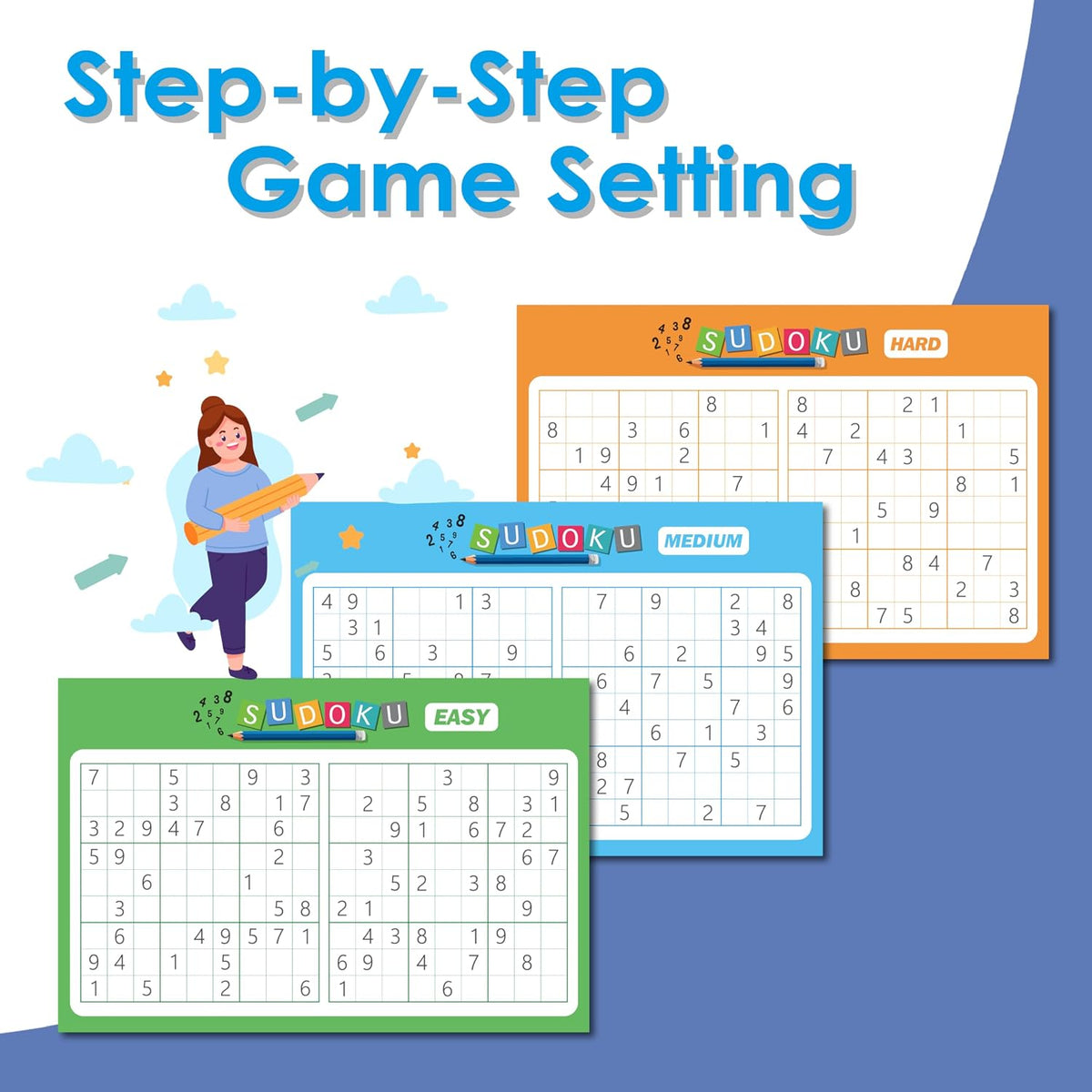 GRANDLMOON 5 Portable Travel Game Activities Pad On The Go Plane Trip - 9X6 - image 2