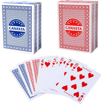 GSE canasta cards, 6-deck blue set with printed point values - view 7