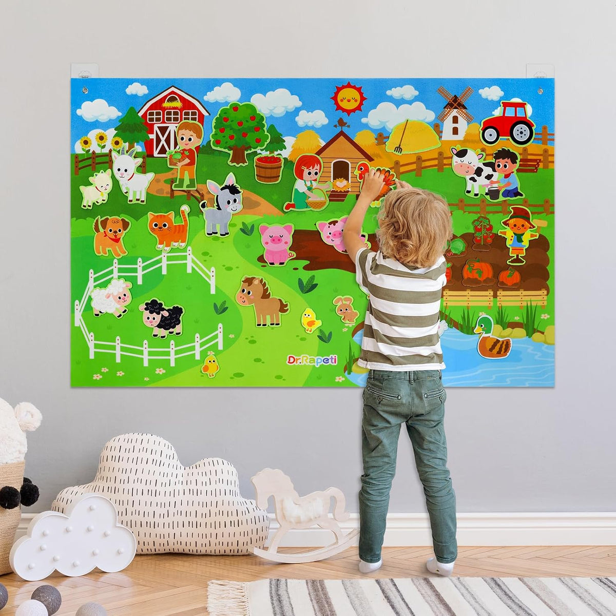 Dr.Rapeti 43x28 inch Felt Story Board Set - image 4