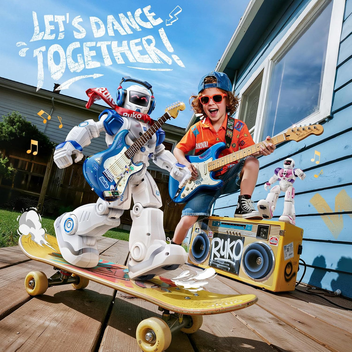 Ruko 6088 Robot Toys for Kids, Programmable - Blue-classic - image 3