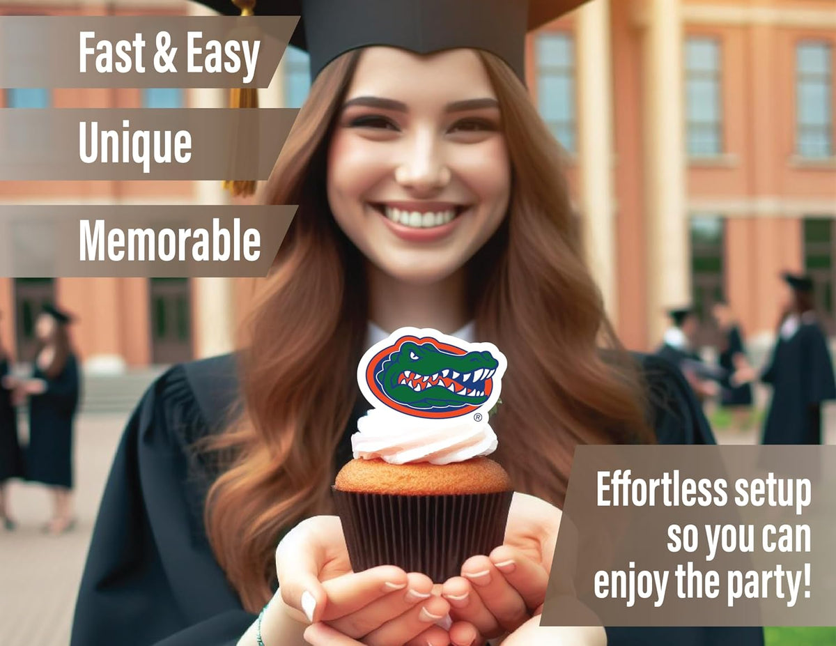 Ohio State Merch Cupcake Toppers & Decorations OSU Party Cake Decor - Florida Gators - image 4