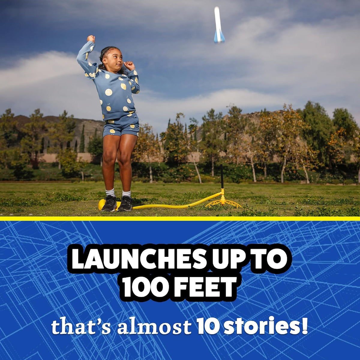 Stomp Rocket Jr Glow Rocket Refill Pack Soars Up to 100ft - Jr Glow Refill 6 Pack - image 4