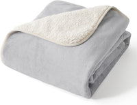 Bedsure Waterproof Dog Blankets for Small Dogs Soft Cat Blanket Warm - S(25x35") / Light Grey