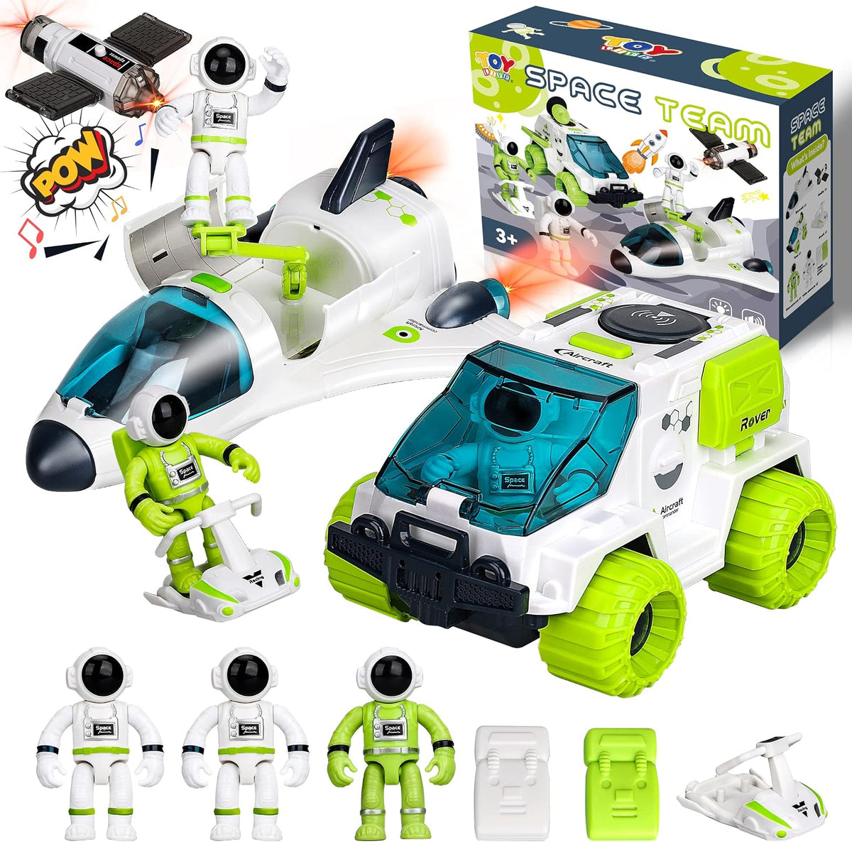 TOY Life Space Rocket Toys for Kids Shuttle Toy with Astronaut Figure