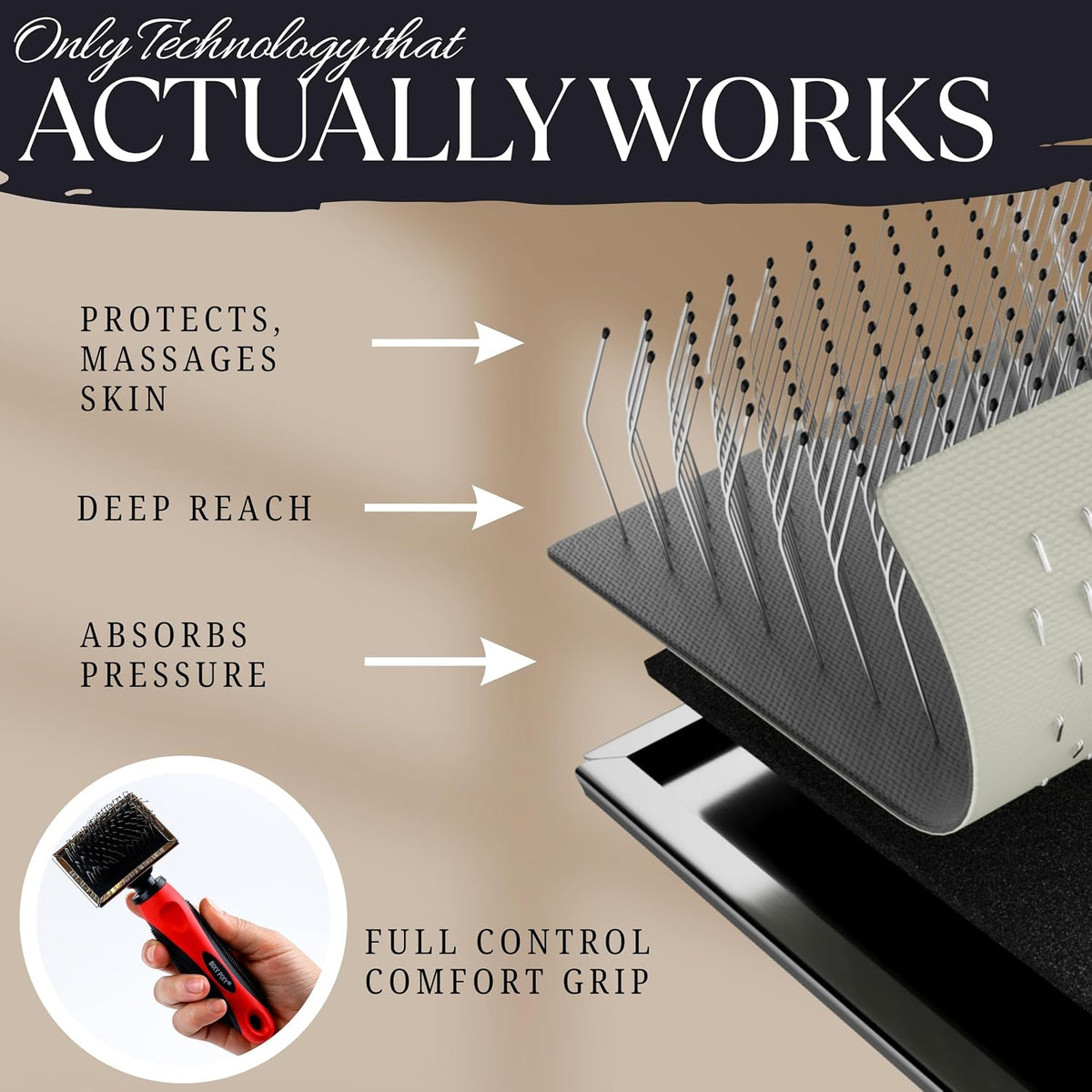 Poodle Comb with Rotating Teeth - Tiny Bruh - image 4
