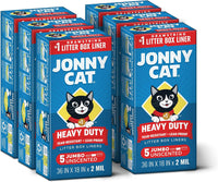 Jonny Cat Litter Box Liners Heavy Duty - Jumbo / 5 Count (Pack of 6)