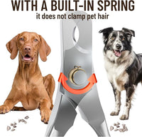 Dog Nail Clippers - All Steel Material, Built-in Spring,Heavy Duty Dog Nail Trimmer Full Metal Razor Sharp Professional for All Dogs Cats with Thick Toena,Dog Nail Trimmers