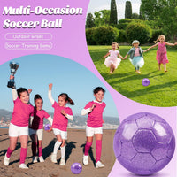 DLUGOPIS sparkling pink size 2 toddler soccer ball for ages 3 to 8 - view 10