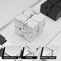 DOLASEV silver metal infinity cube fidget toy made of zinc alloy - view 19
