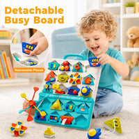WYCYJU 10-sided busy cube for toddlers with spinner, steering wheel, gears and shift lever - view 4